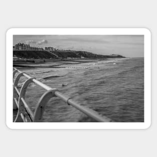 Cromer beach captured from the pier Sticker